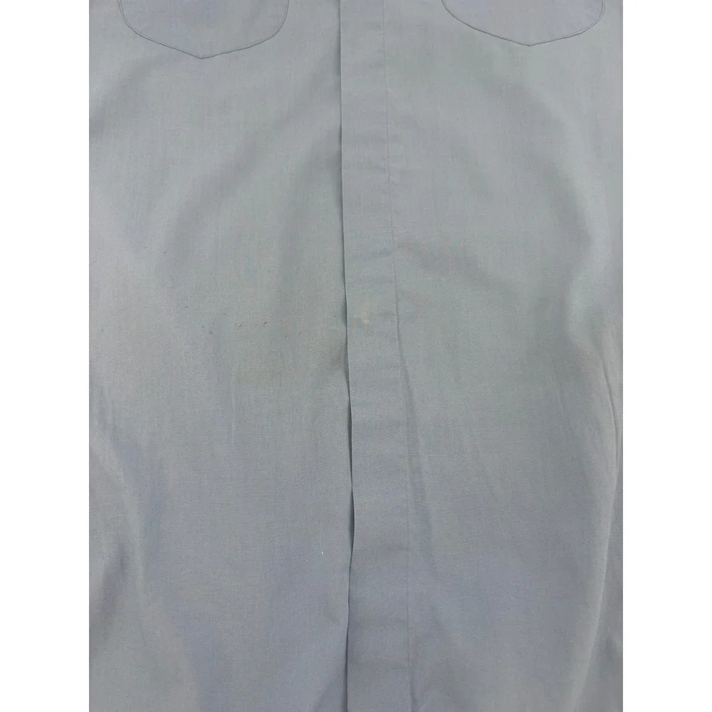Men's Levi's Blue Long Sleeve Pocket Zip Casual Button Up Shirt‎ Size XL